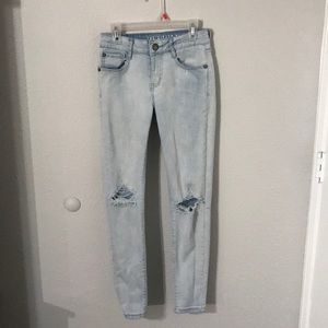 Light Blue Ripped Skinny Jeans...Size 2